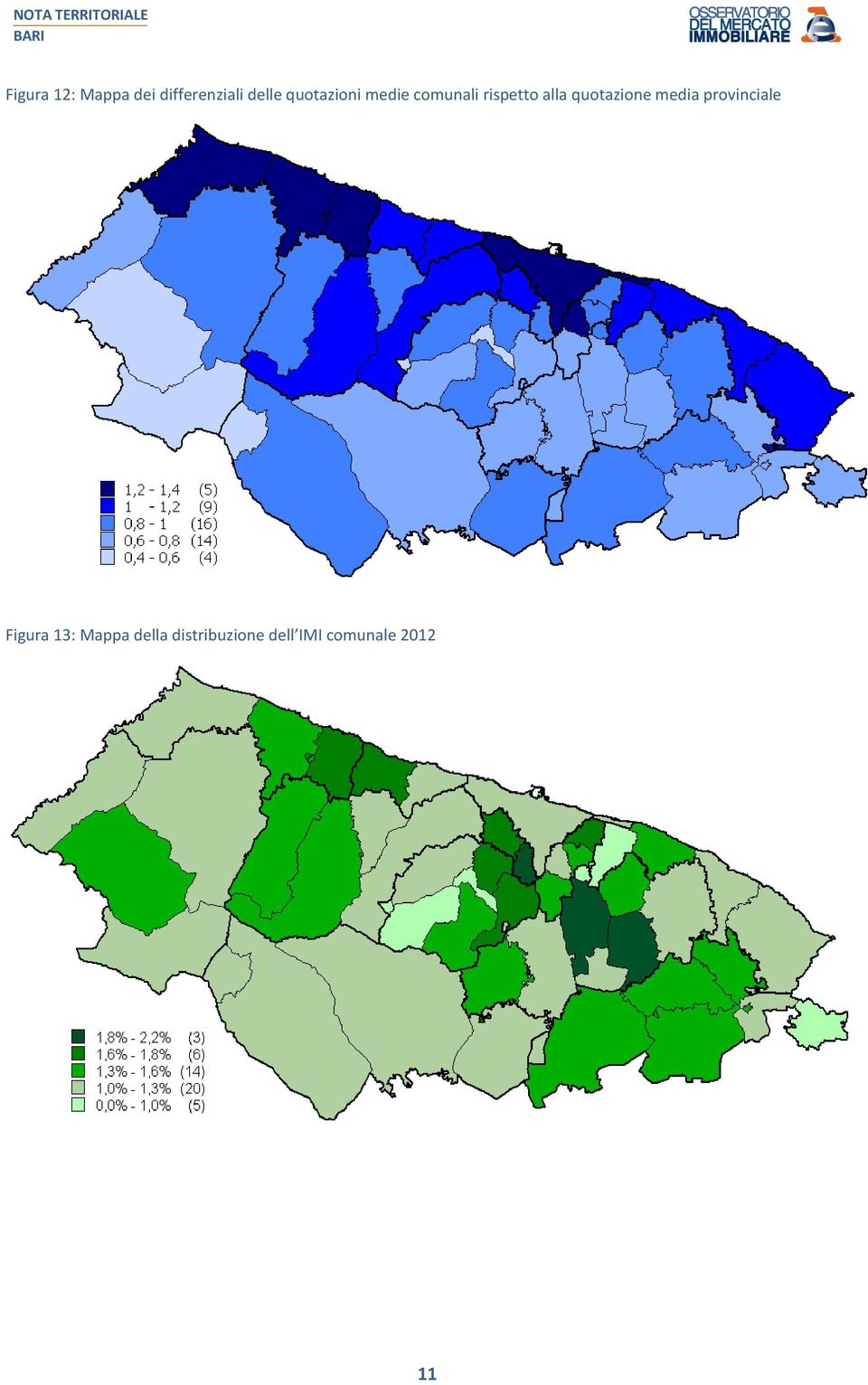 quotazione media provinciale Figura 13: