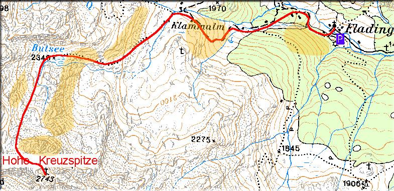 degli orari Itinerario