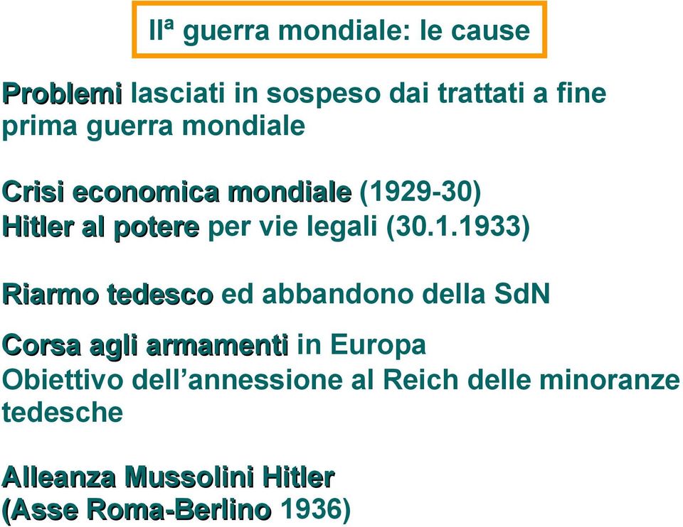 29-30) Hitler al potere per vie legali (30.1.