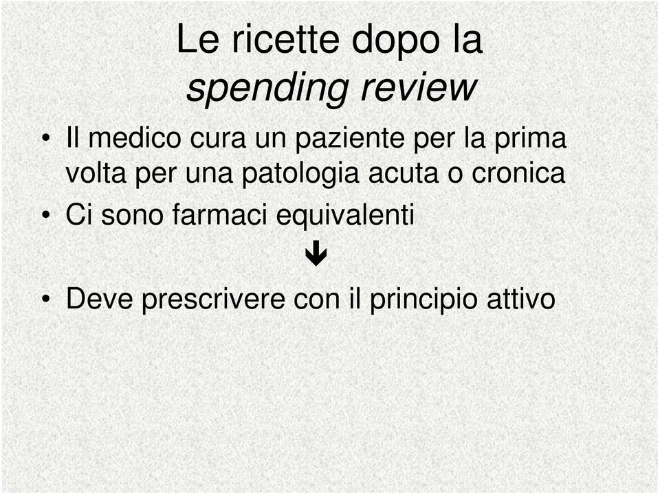 patologia acuta o cronica Ci sono