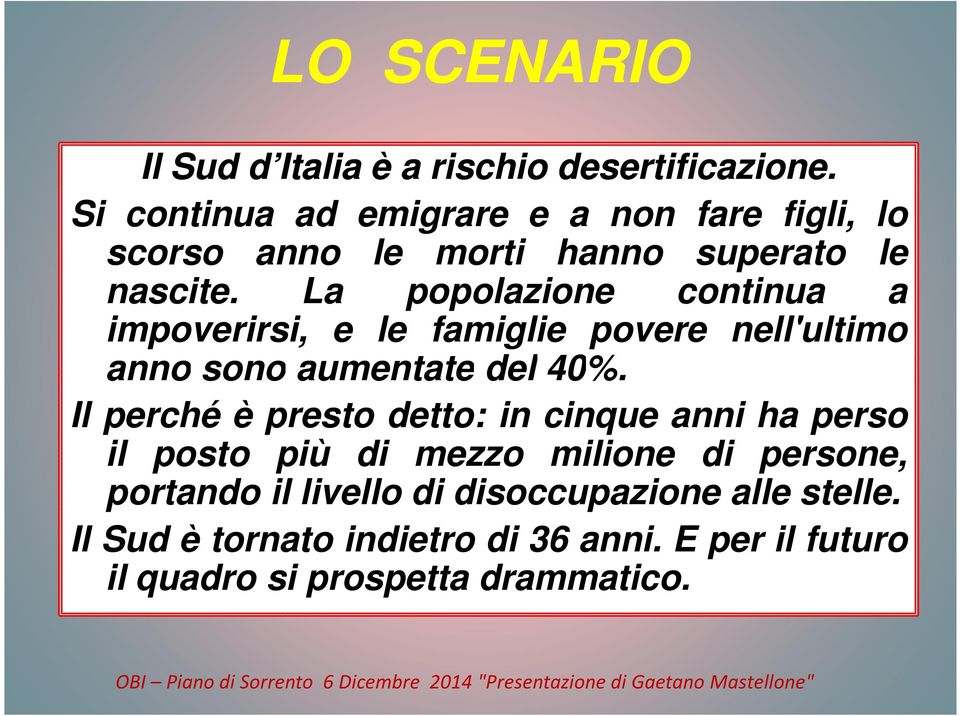 La popolazione continua a impoverirsi, e le famiglie povere nell'ultimo anno sono aumentate del 40%.