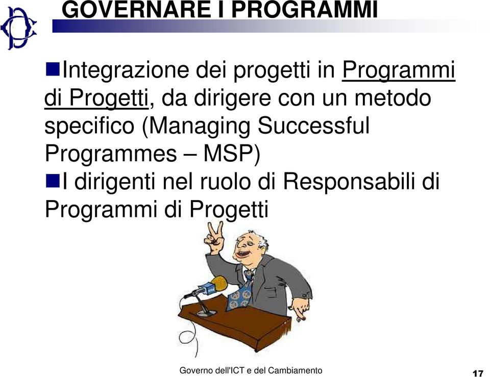 specifico (Managing Successful Programmes MSP) I