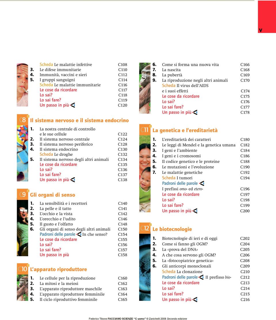 La nostra centrale di controllo e le sue cellule C122 2. Il sistema nervoso centrale C124 3. Il sistema nervoso periferico C128 4. Il sistema endocrino C130 Scheda Le droghe C132 5.