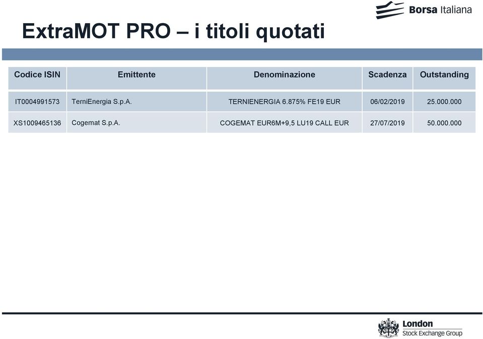 p.A. TERNIENERGIA 6.875% FE19 EUR 06/02/2019 25.000.