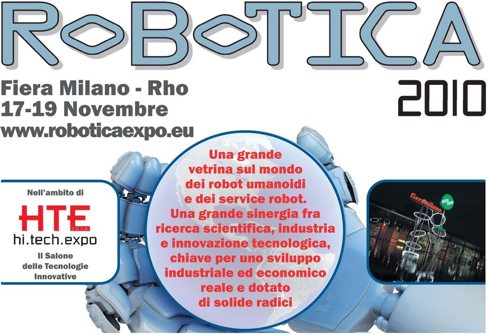 sul mondo dei robot umanoidi e dei service robot.