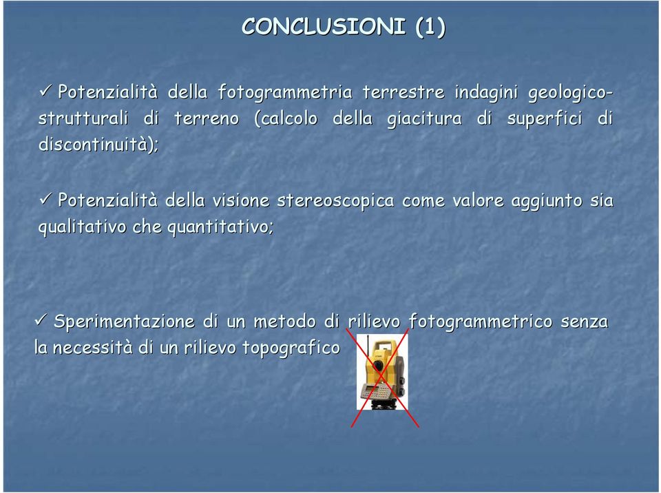 Potenzialità della visione stereoscopica come valore aggiunto sia s qualitativo che