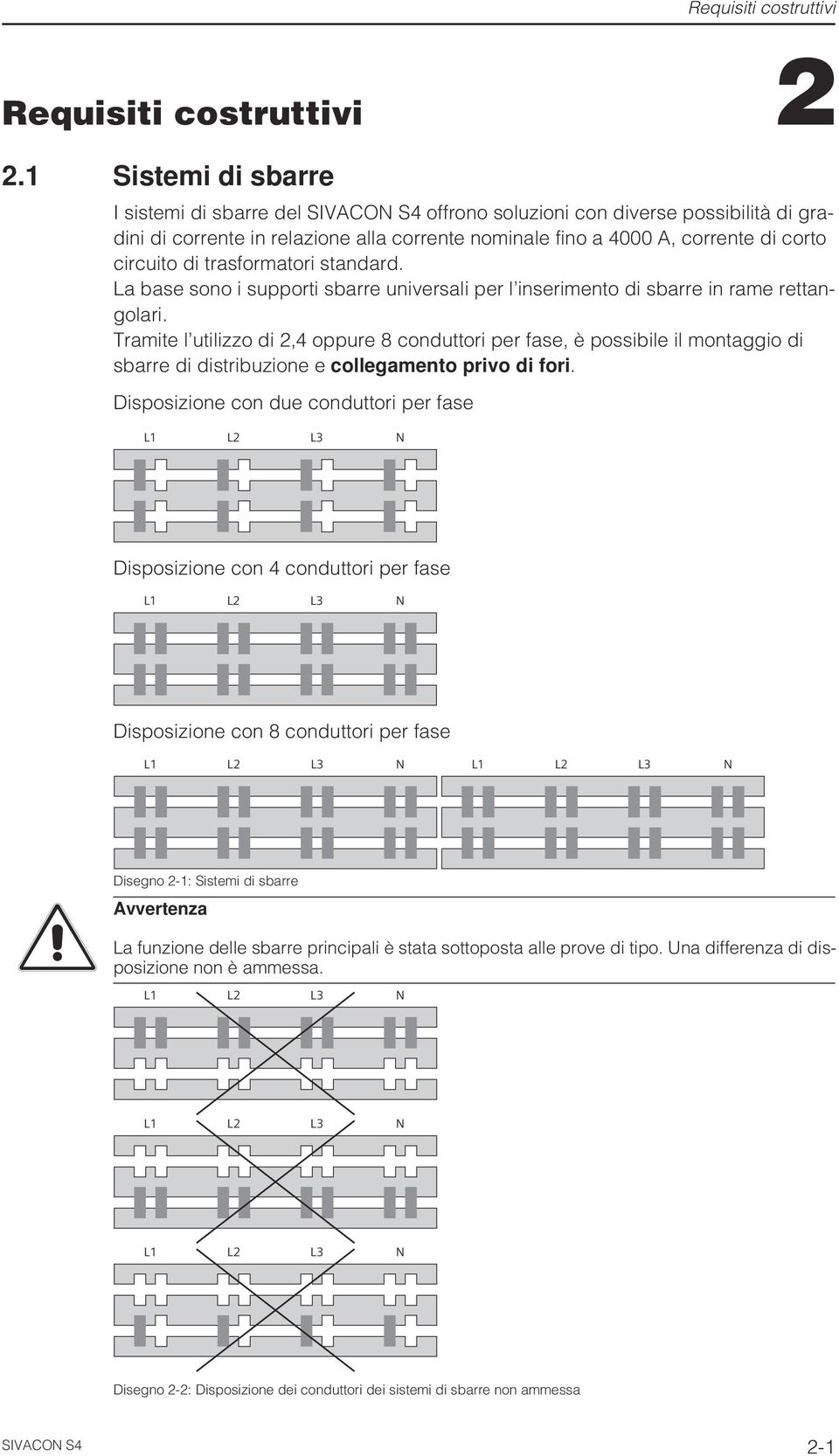 di trasformatori standard. La base sono i supporti sbarre universali per l inserimento di sbarre in rame rettangolari.