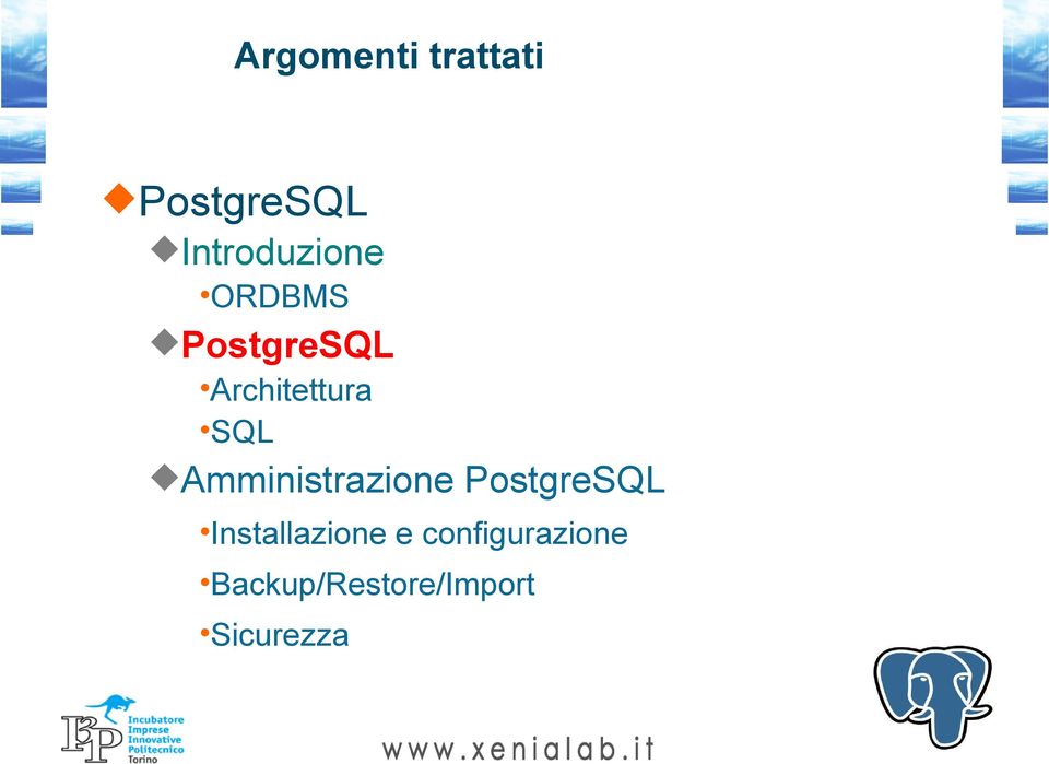Architettura SQL Amministrazione