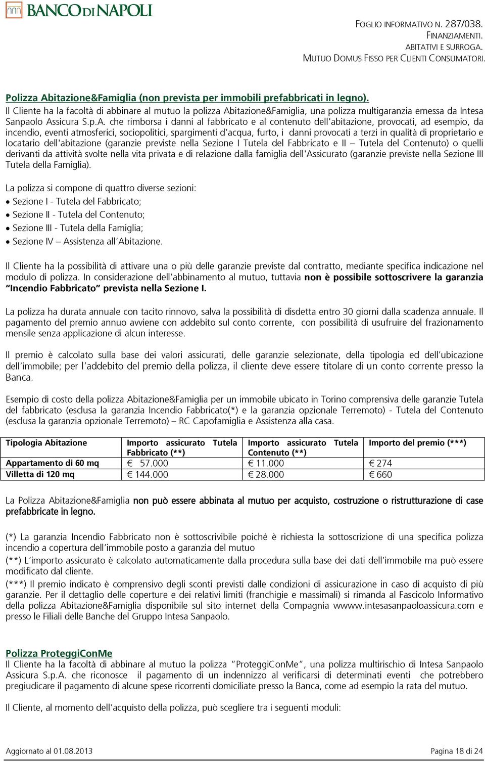 itazione&Famiglia, una polizza multigaranzia emessa da Intesa Sanpaolo As