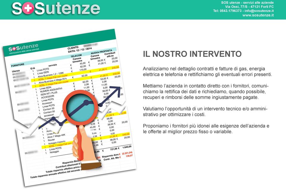 Mettiamo l azienda in contatto diretto con i fornitori, comunichiamo la rettifica dei dati e richiediamo, quando possibile, recuperi