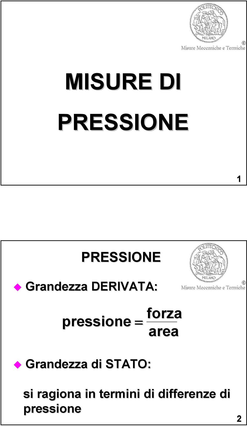 forza area Grandezza di STATO: si