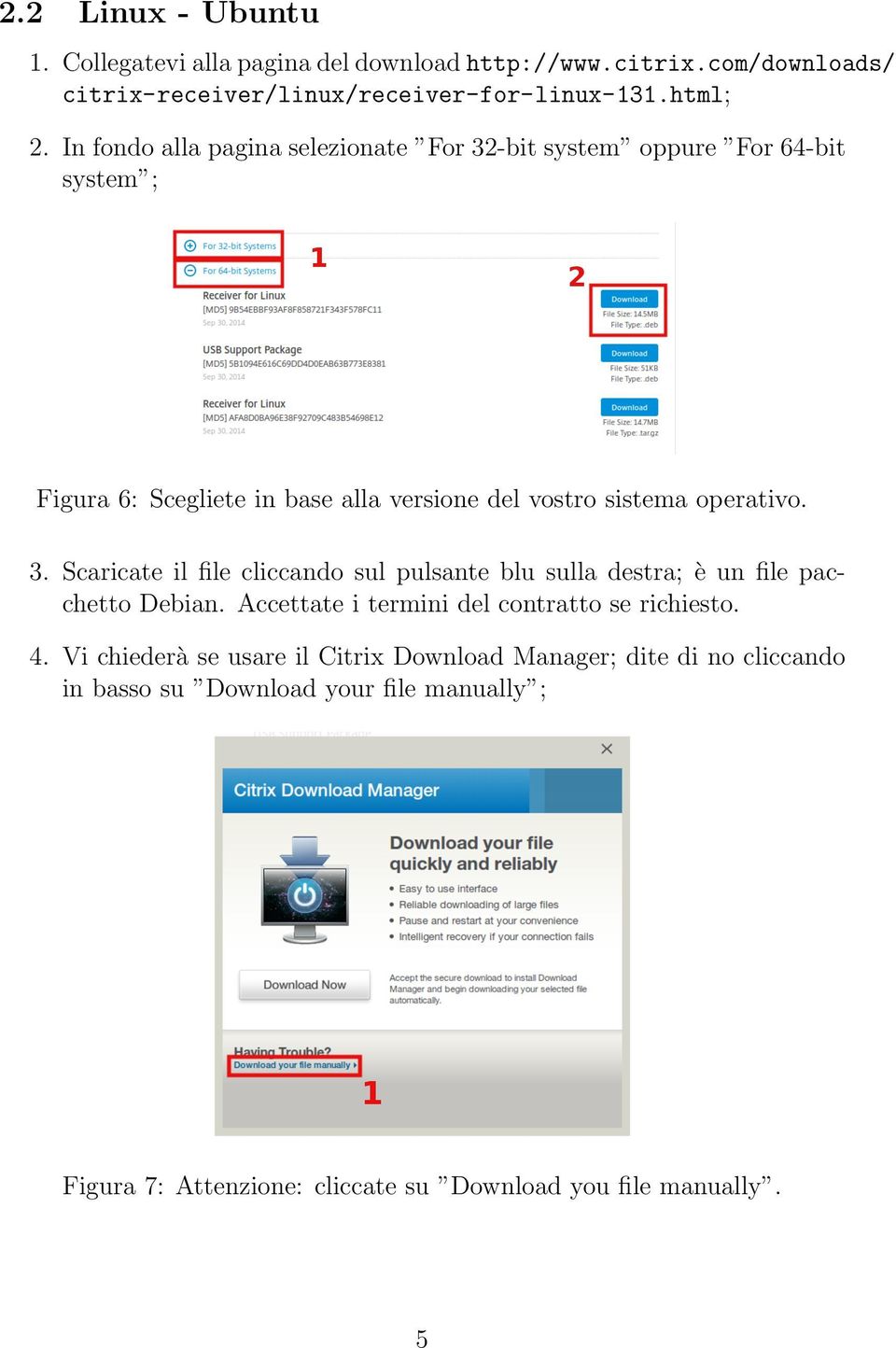 3. Scaricate il file cliccando sul pulsante blu sulla destra; è un file pacchetto Debian. Accettate i termini del contratto se richiesto. 4.