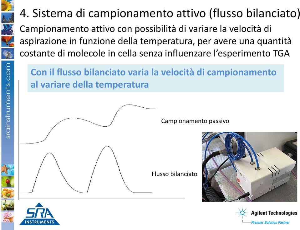 costante di molecole in cella senza influenzare l esperimento TGA Con il flusso bilanciato