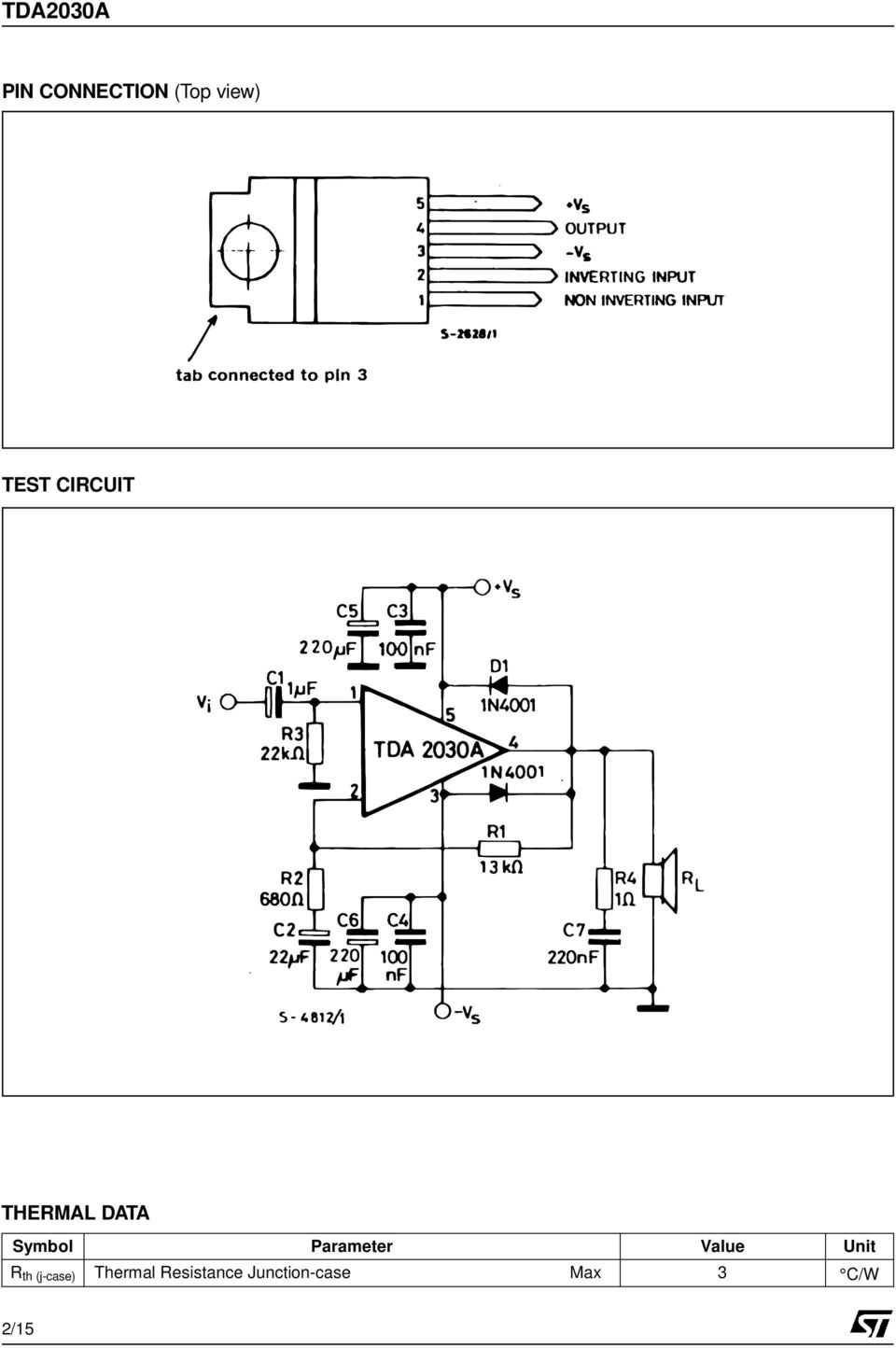 Parameter Value Unit R th (j-case)