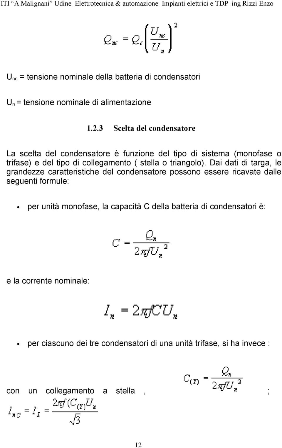 o triangolo).