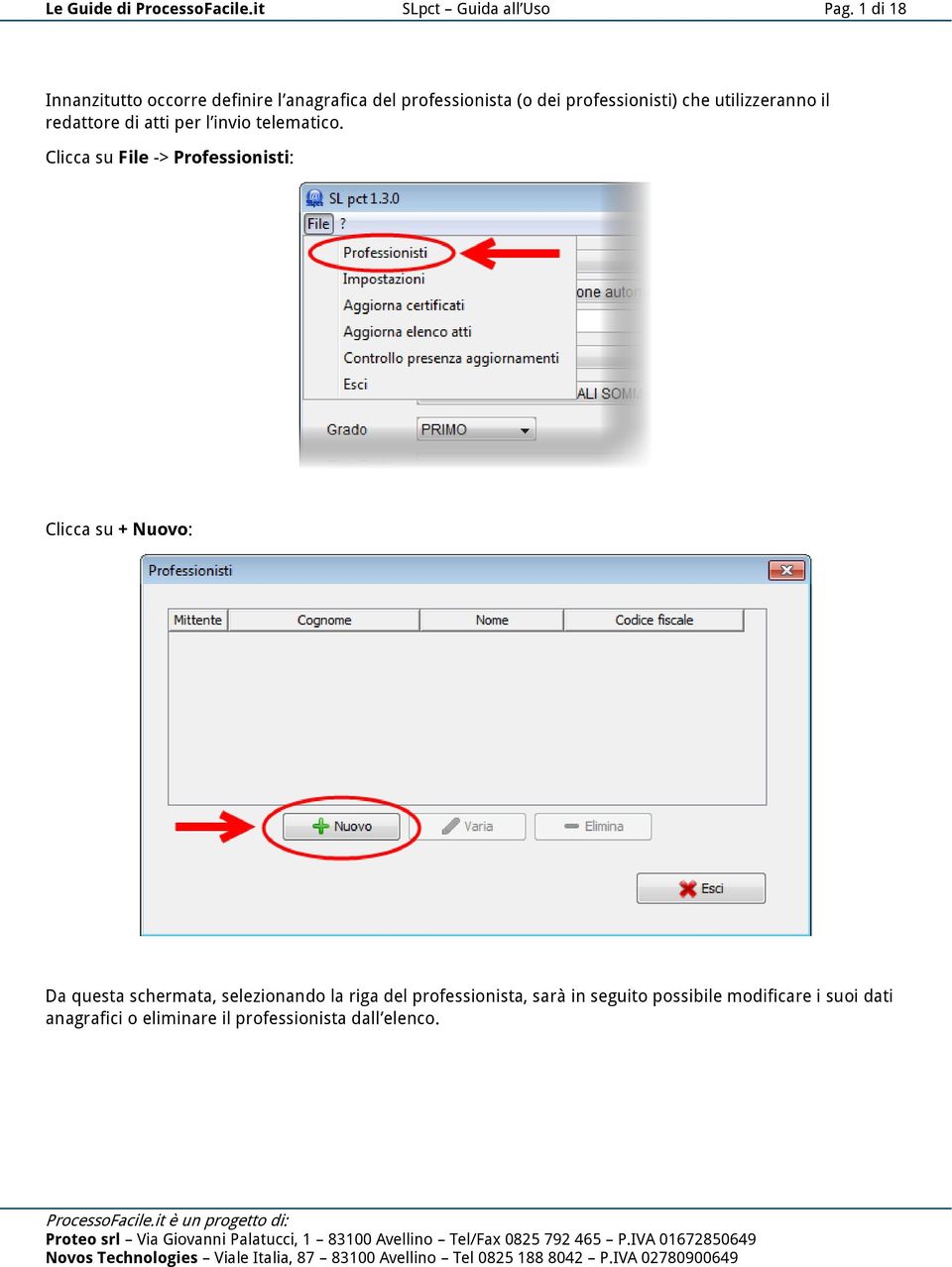 utilizzeranno il redattore di atti per l invio telematico.