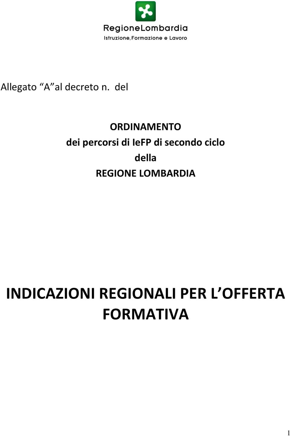 di secondo ciclo della REGIONE