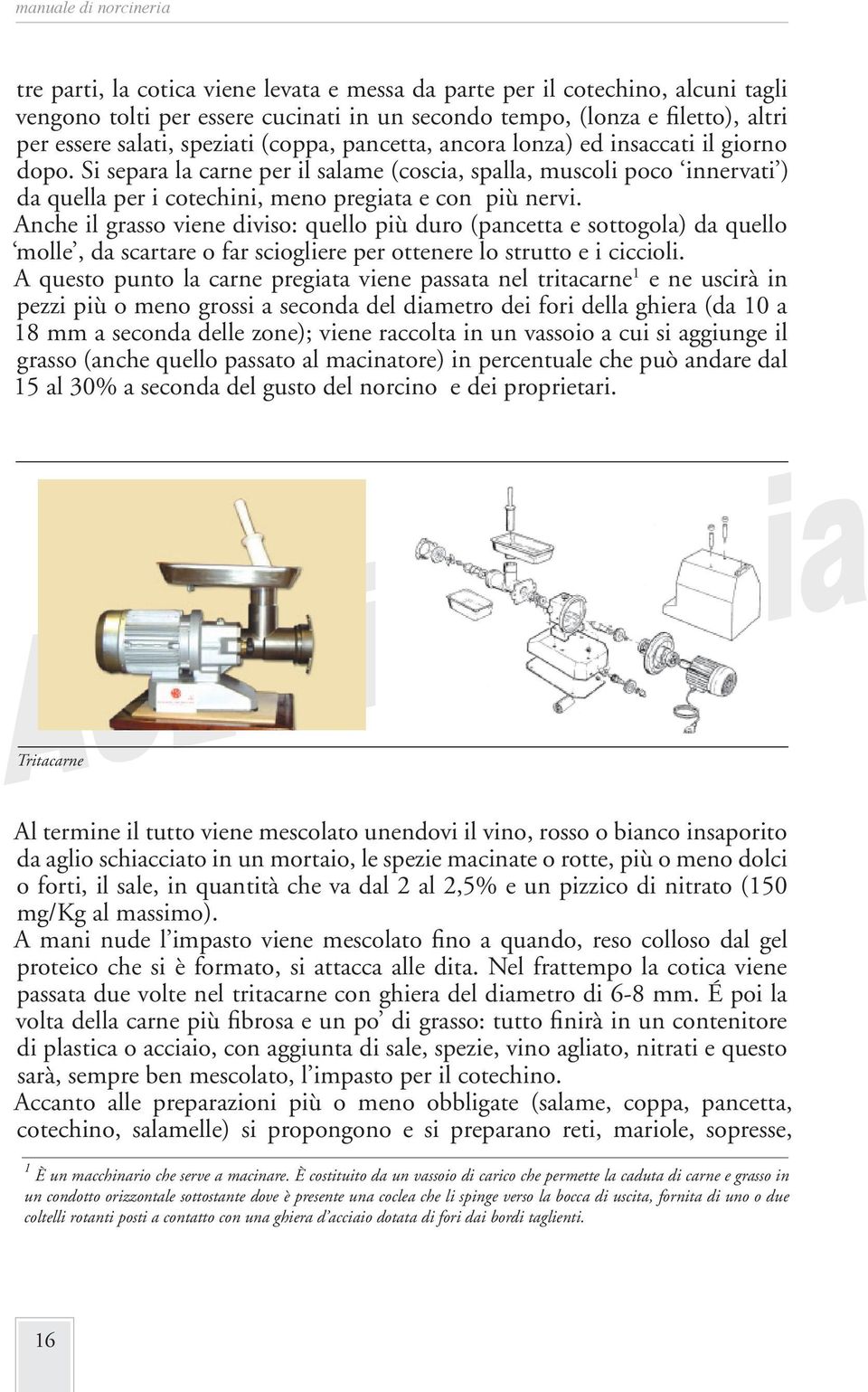 Anche il grasso viene diviso: quello più duro (pancetta e sottogola) da quello molle, da scartare o far sciogliere per ottenere lo strutto e i ciccioli.