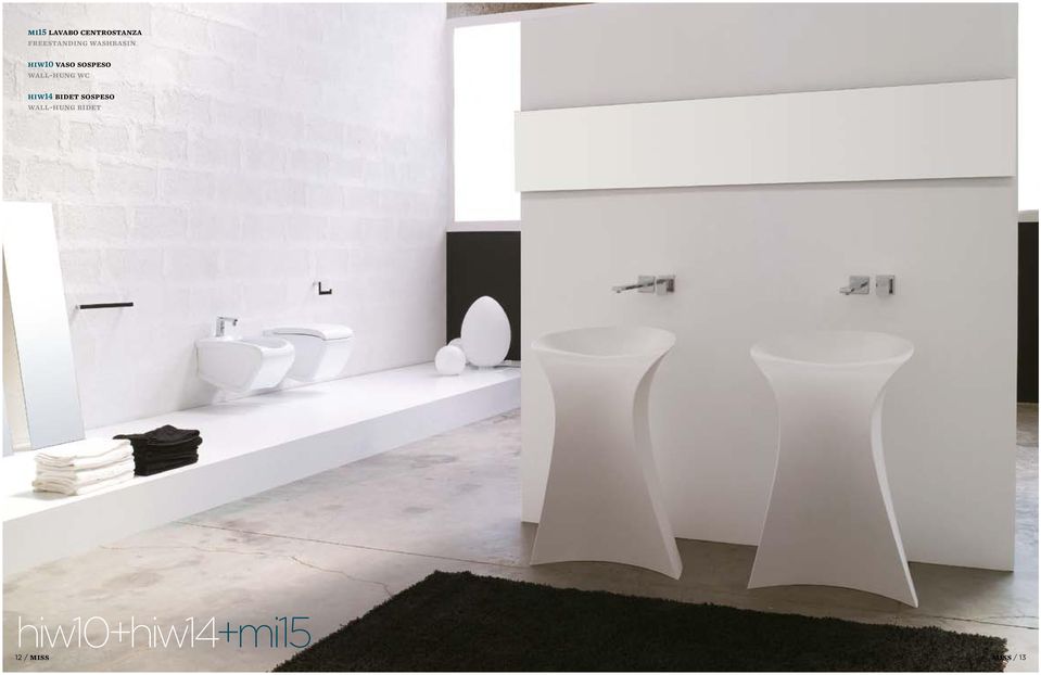 wall-hung wc hiw14 bidet sospeso