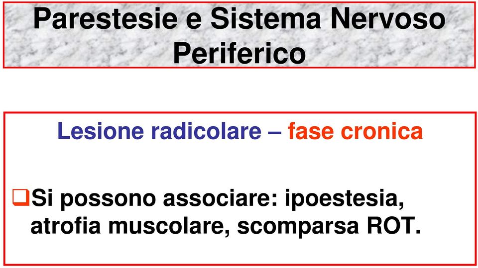 cronica Si possono associare: