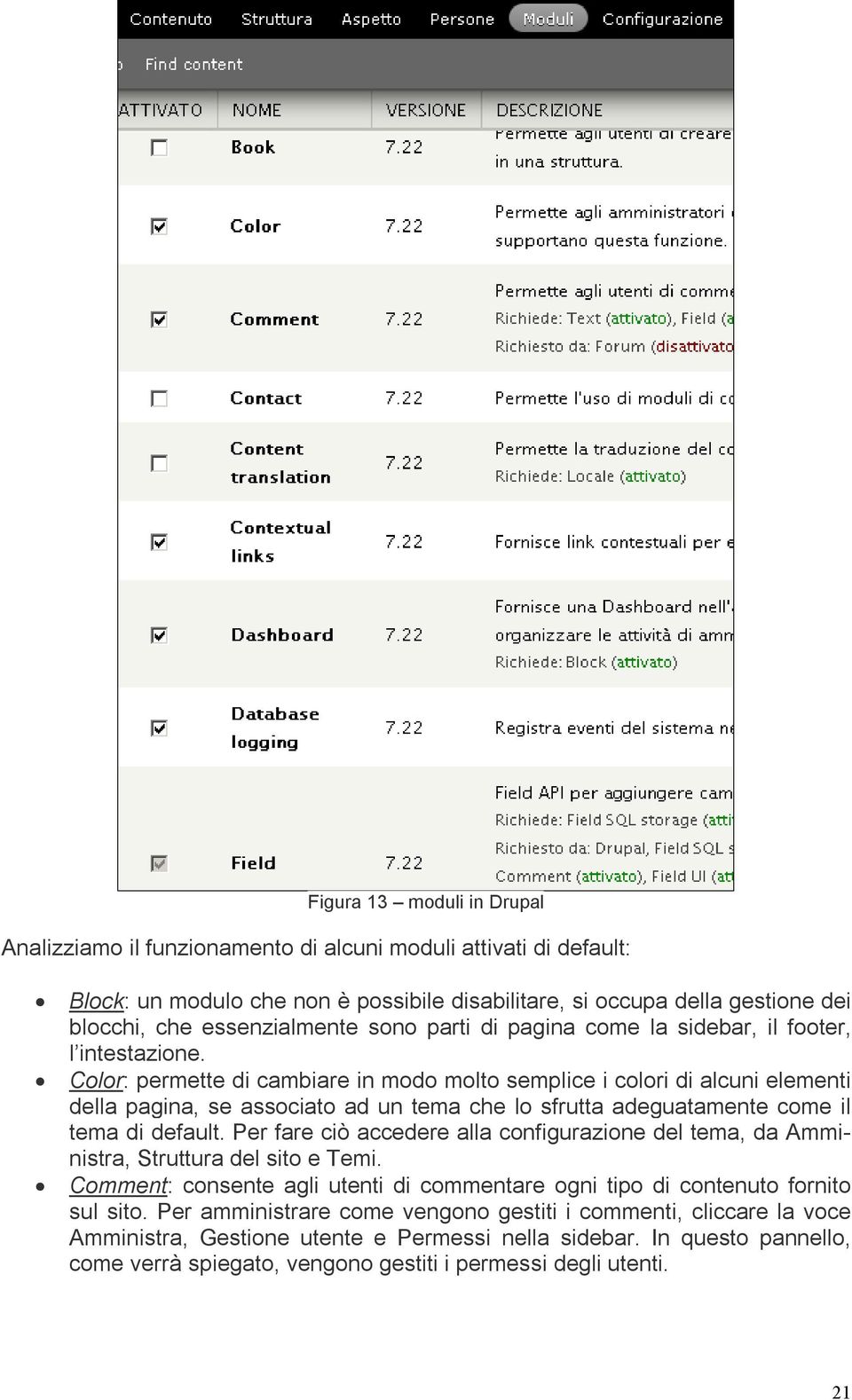 Color: permette di cambiare in modo molto semplice i colori di alcuni elementi della pagina, se associato ad un tema che lo sfrutta adeguatamente come il tema di default.