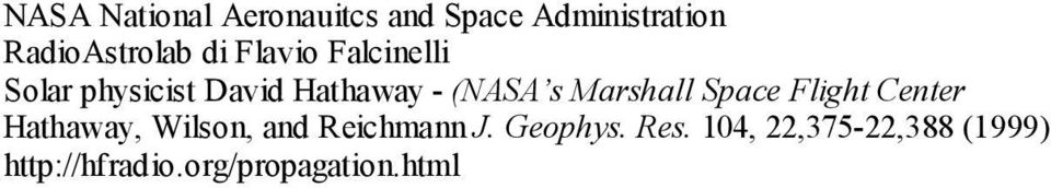 Marshall Space Flight Center Hathaway, Wilson, and Reichmann J.