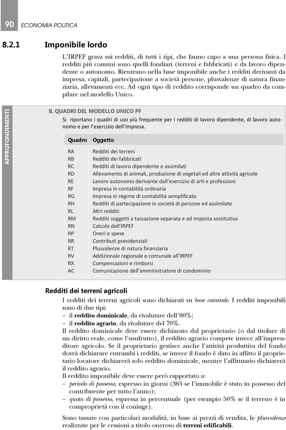 Rientrano nella base imponibile anche i redditi derivanti da impresa, capitali, partecipazione a società persone, plusvalenze di natura finanziaria, allevamenti ecc.