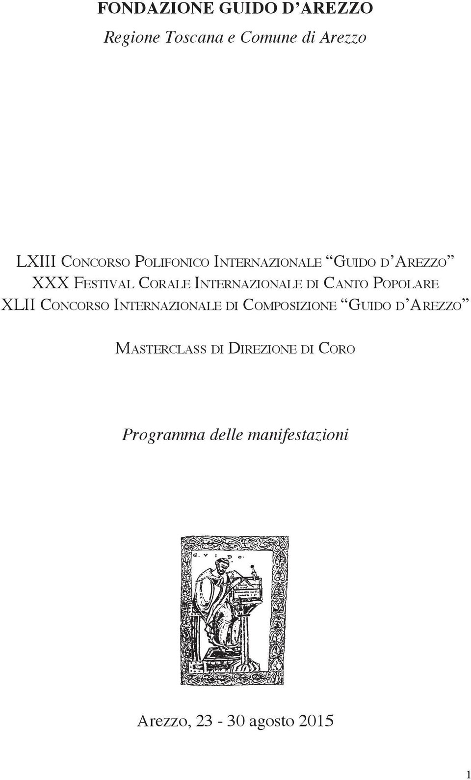 Canto Popolare XLII Concorso Internazionale di Composizione Guido d Arezzo