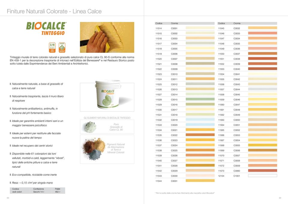Naturalmente naturale, a base di grassello di calce e terre naturali 11514 C3001 11515 C3002 11516 C3003 11517 C3004 11518 C3005 11519 C3006 11520 C3007 11521 C3008 11522 C3009 11523 C3010 11524