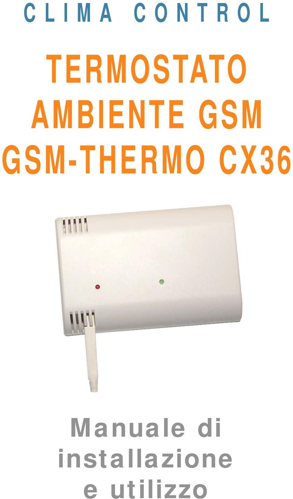 GSM-THERMO CX36 Manuale