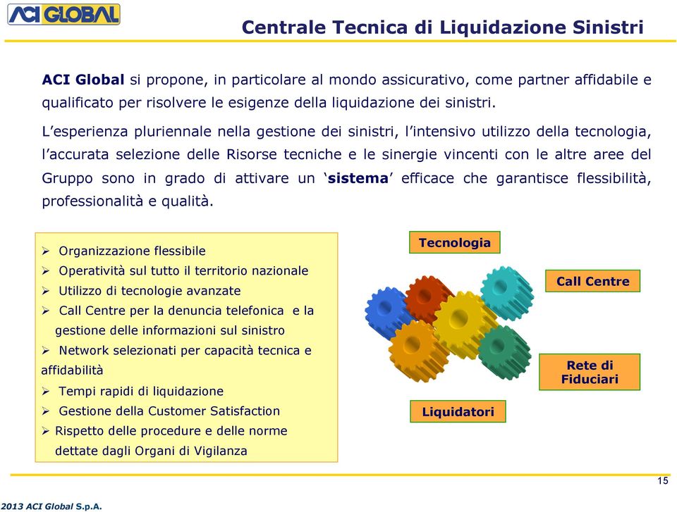 grado di attivare un sistema efficace che garantisce flessibilità, professionalità e qualità.