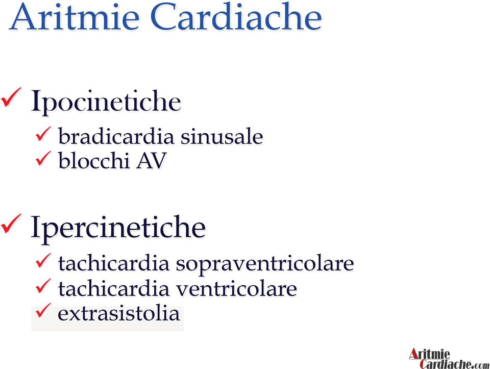 Ipercinetiche tachicardia