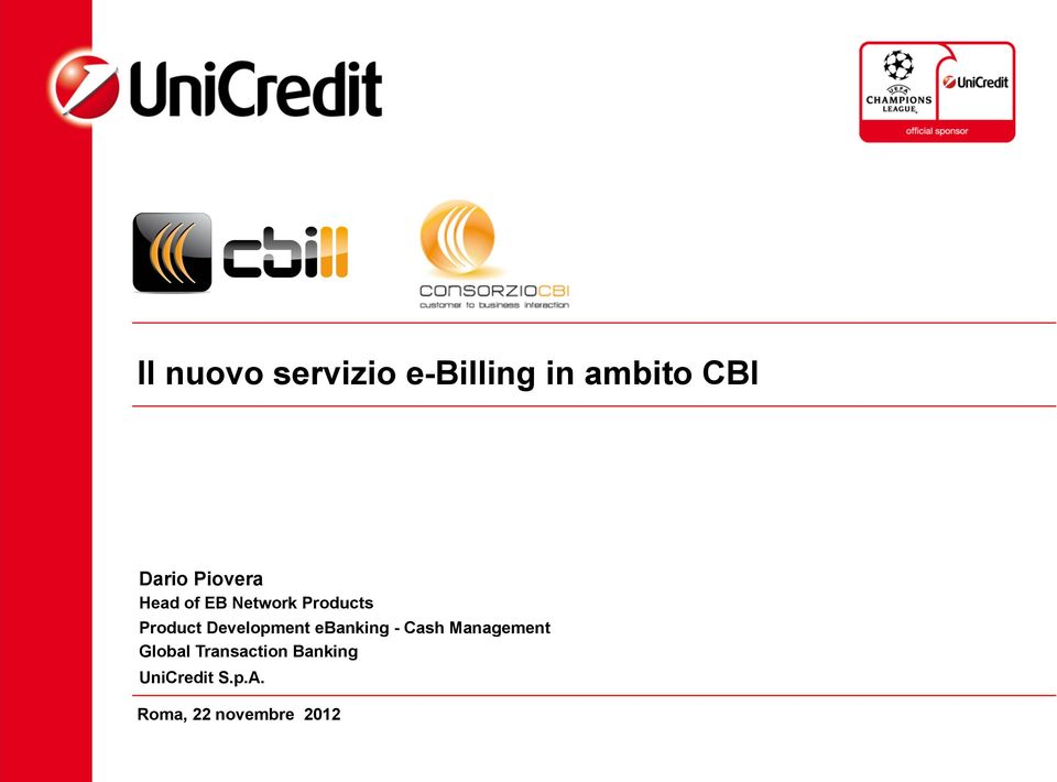 Development ebanking - Cash Management Global