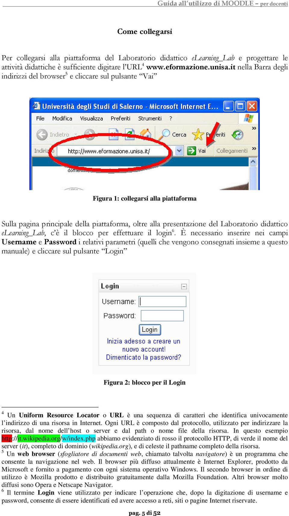 didattico elearning_lab, c è il blocco per effettuare il login 6.