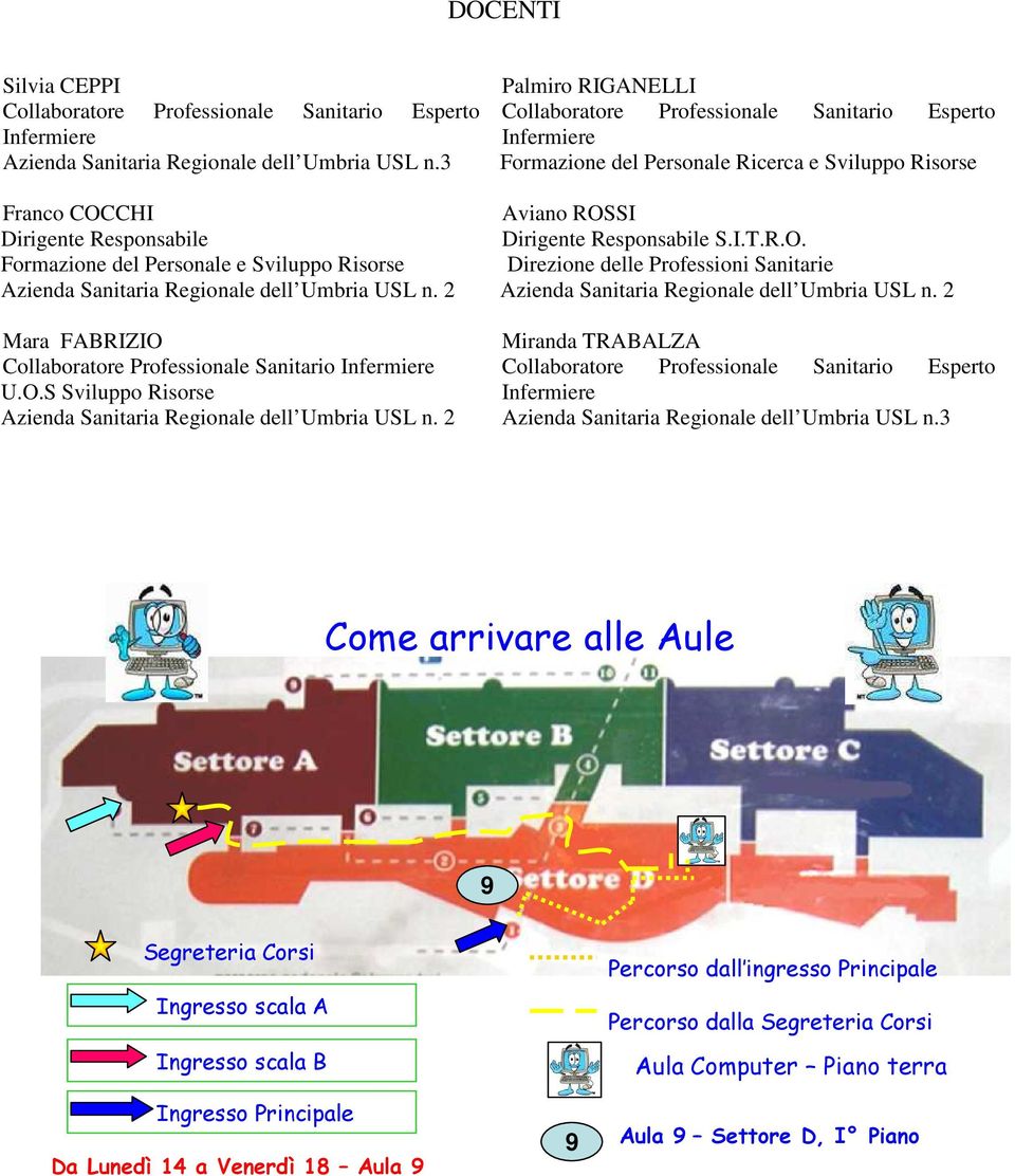 2 Palmiro RIGANELLI Collaboratore Professionale Sanitario Esperto Infermiere Formazione del Personale Ricerca e Sviluppo Risorse Aviano ROS