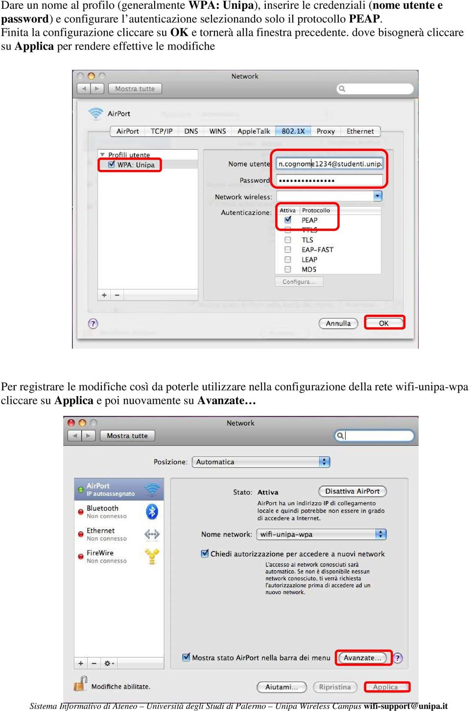 Finita la configurazione cliccare su OK e tornerà alla finestra precedente.