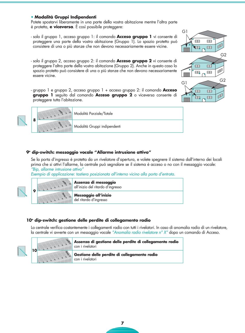 Lo spazio protetto può consistere di una o più stanze che non devono necessariamente essere vicine.