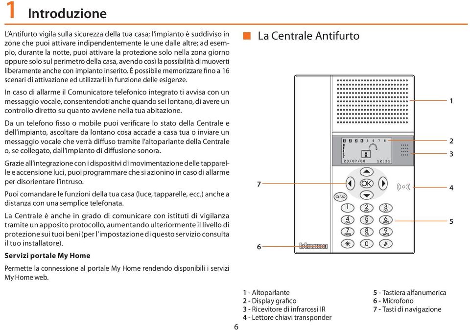 È possibile memorizzare fino a 16 scenari di attivazione ed utilizzarli in funzione delle esigenze.