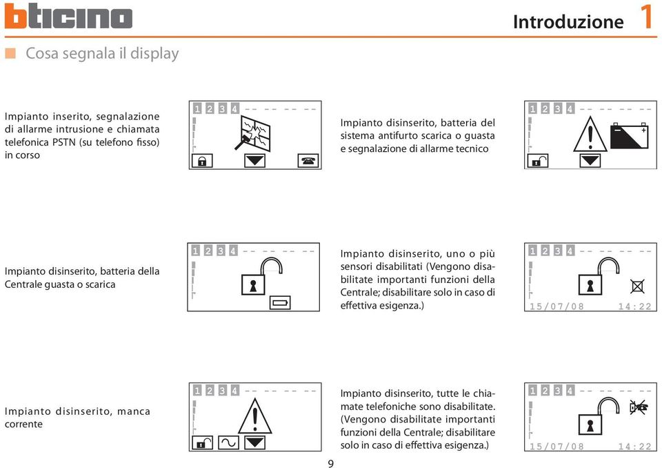 disabilitati (Vengono disabilitate importanti funzioni della Centrale; disabilitare solo in caso di effettiva esigenza.