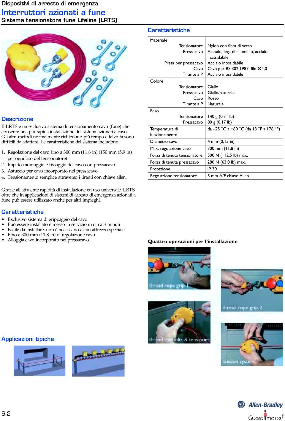 Regolazione del fino a 300 mm (11,8 in) (150 mm (5,9 in) per ogni lato del tensionatore) 2. Rapido montaggio e fissaggio del con pressa 3. Astuccio per incorporato nei pressa 4.