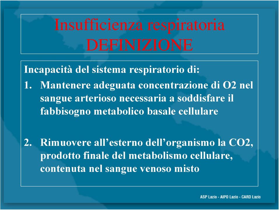 soddisfare il fabbisogno metabolico basale cellulare 2.