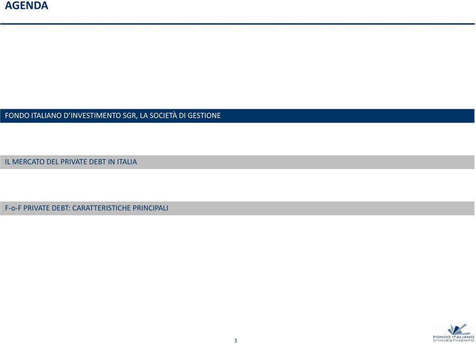 MERCATO DEL PRIVATE DEBT IN ITALIA