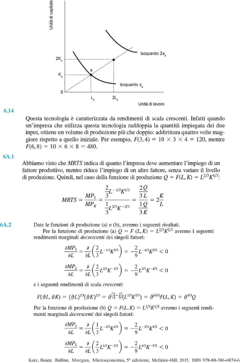 0 Isoquanto x a 6.