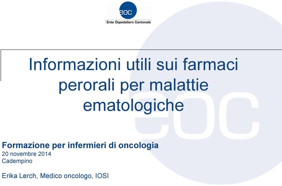 infermieri di oncologia 20 novembre 2014