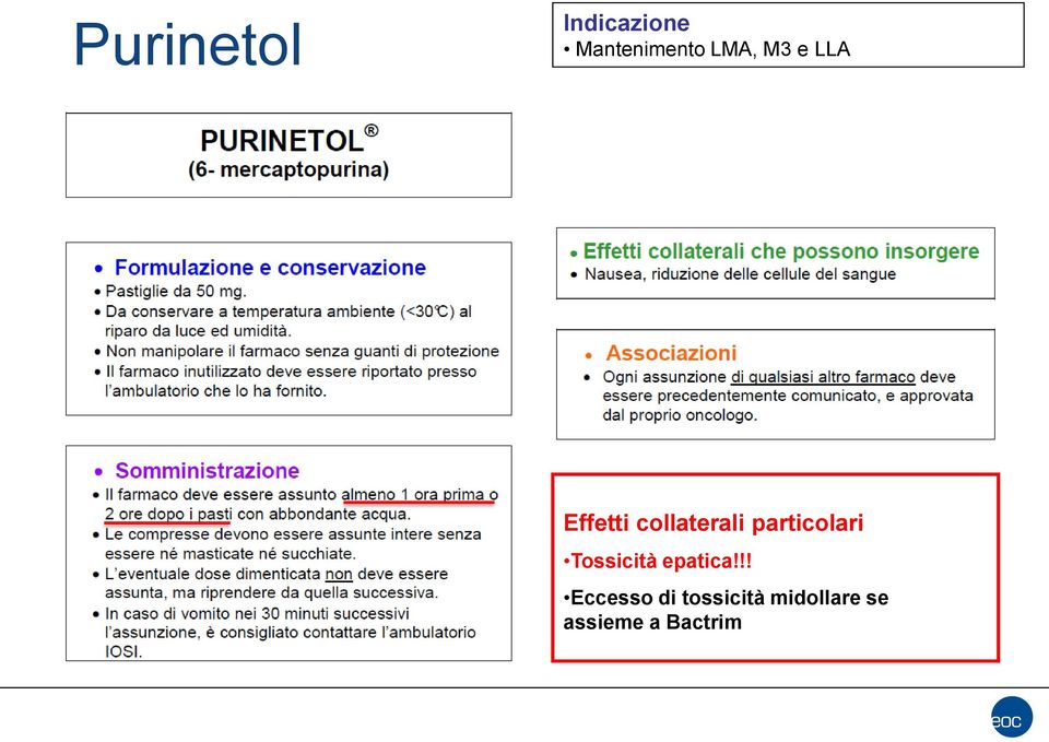 particolari Tossicità epatica!