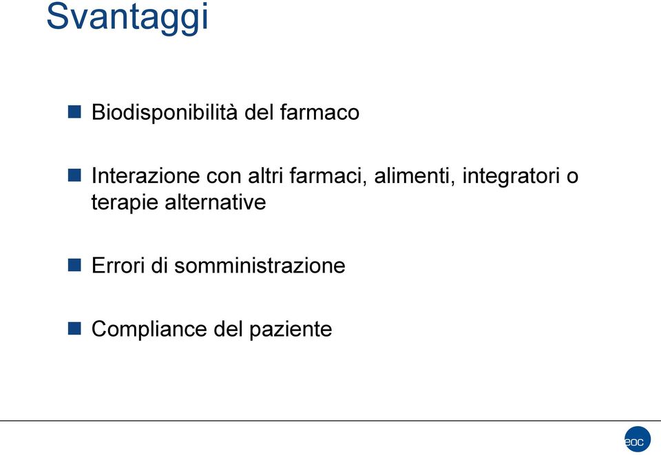 integratori o terapie alternative Errori