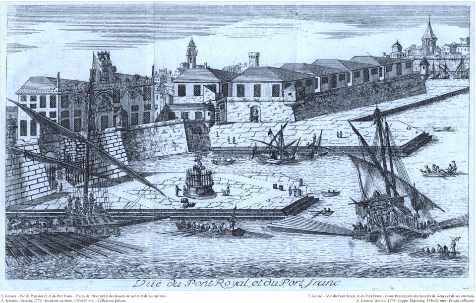 Scionico, Genova, 1773 - Incisione su rame, 135x230 mm - Collezione privata Y.