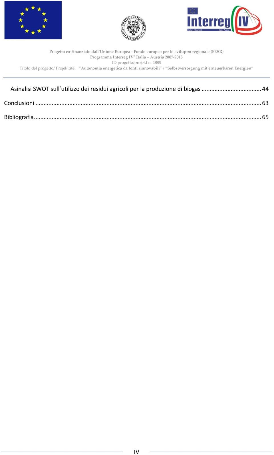 produzione di biogas.