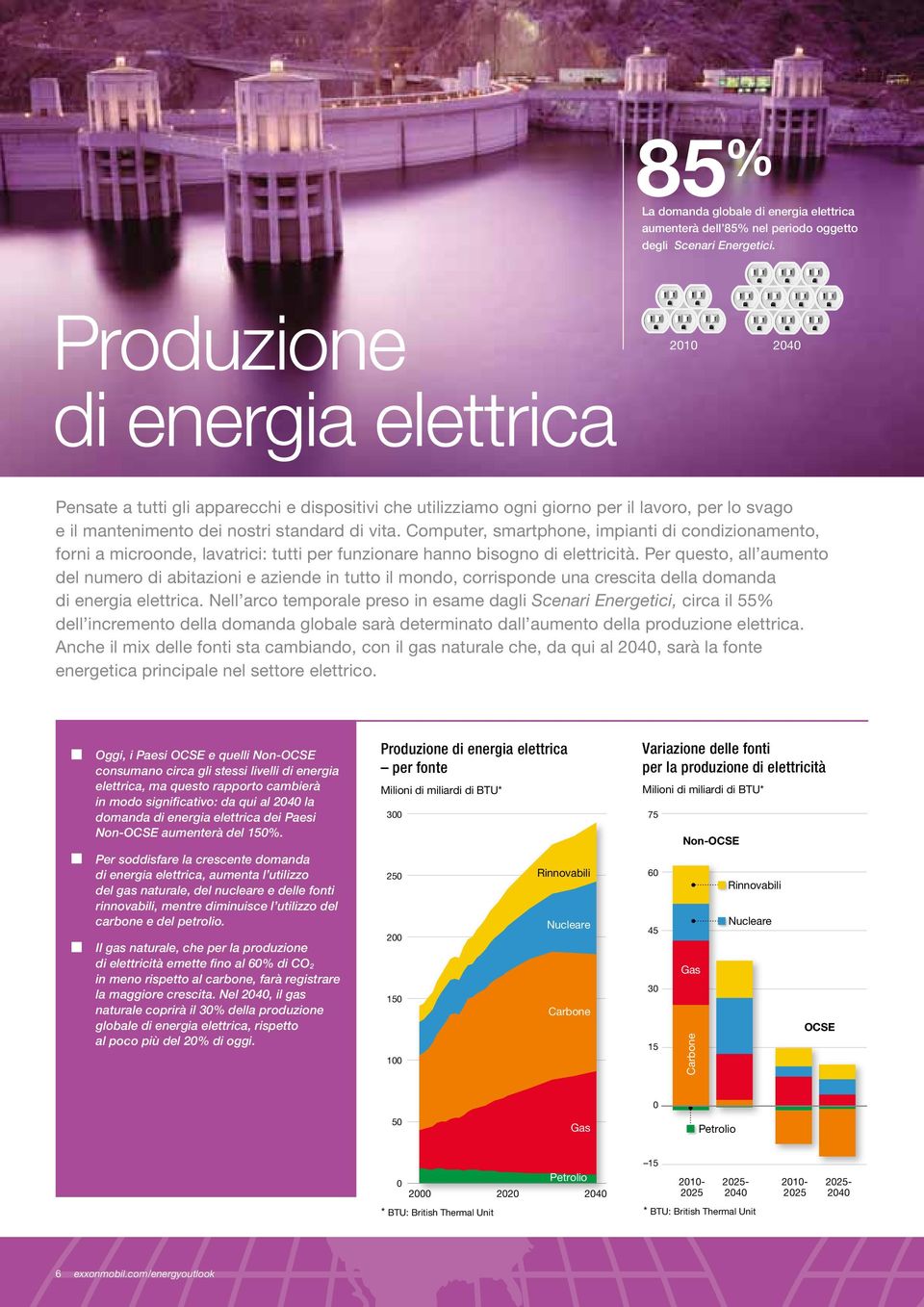 Computer, smartphone, impianti di condizionamento, forni a microonde, lavatrici: tutti per funzionare hanno bisogno di elettricità.