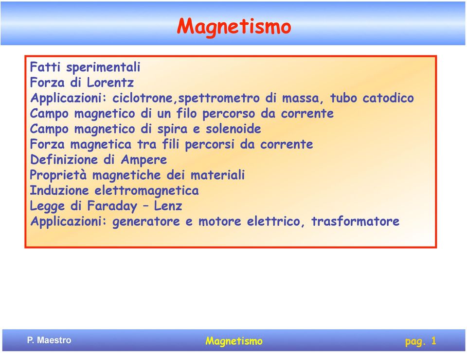 magnetica tra fili percorsi da corrente Definizione di Ampere Proprietà magnetiche dei materiali